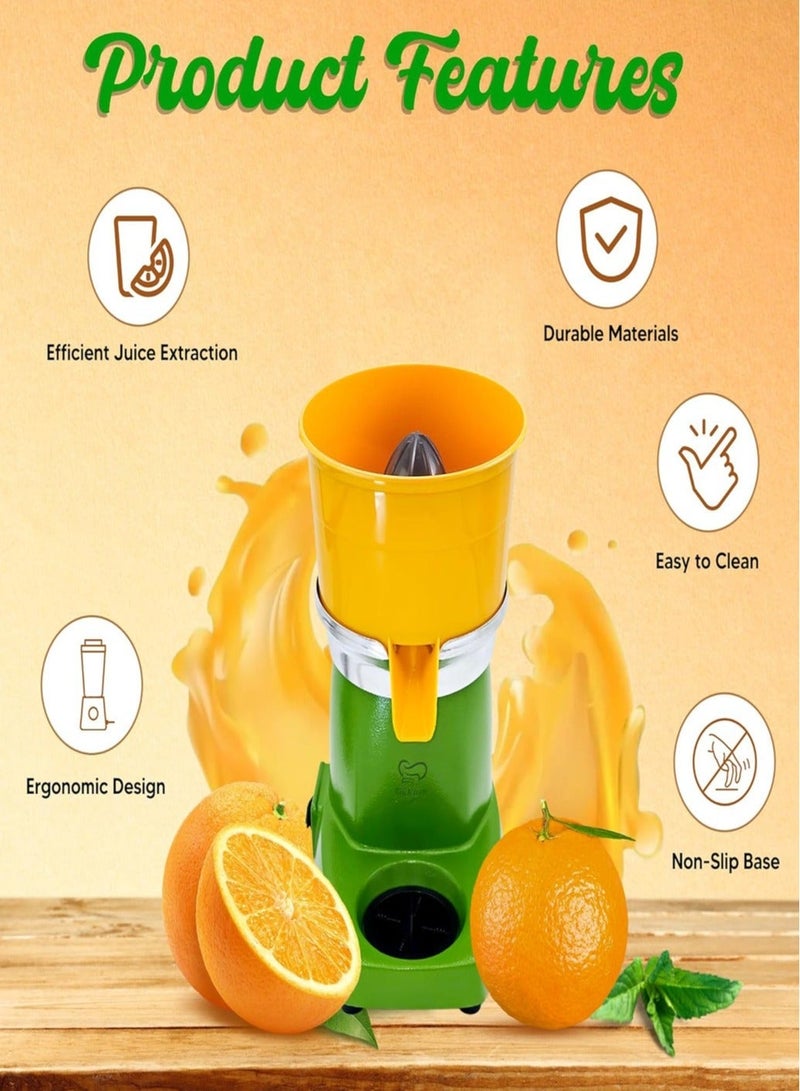 KitchTron Commercial Orange Juicer | Heavy Duty Citrus Juice Extractor | 100% Copper Motor, Metal Body, Quiet Operation | Ideal for Home, Kitchen, & Restaurant Use - Image 3